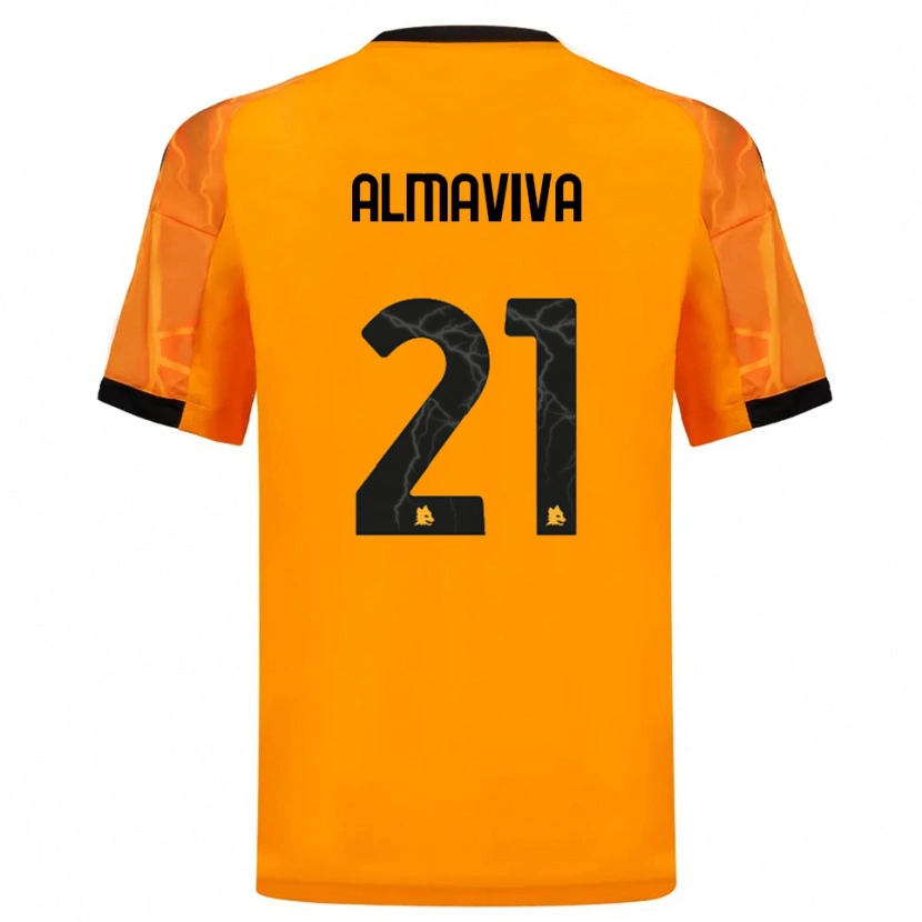 Danxen Heren Mattia Almaviva #21 Oranje Zwart Uitshirt Uittenue 2025/26 T-Shirt België
