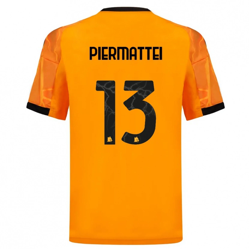 Danxen Heren Federico Piermattei #13 Oranje Zwart Uitshirt Uittenue 2025/26 T-Shirt België