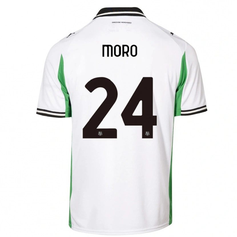 Danxen Heren Luca Moro #24 Wit Groen Zwart Uitshirt Uittenue 2025/26 T-Shirt België