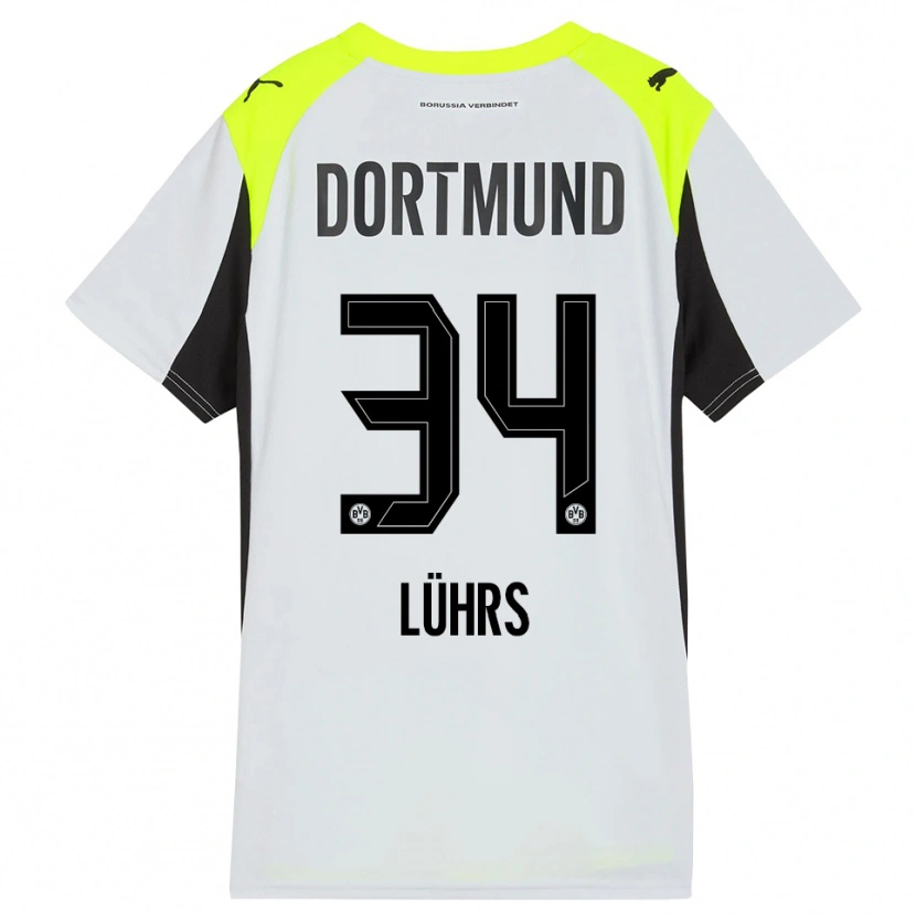 Danxen Heren Yannik Lührs #34 Fluorescerend Geel Uitshirt Uittenue 2025/26 T-Shirt België