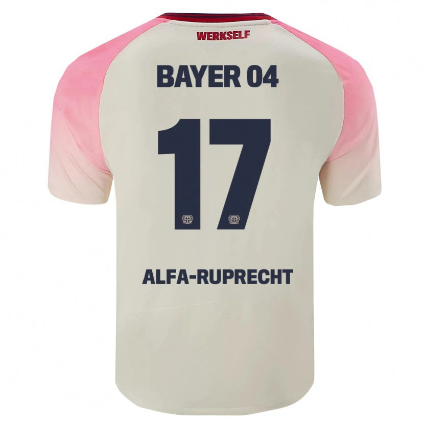 Danxen Heren Farid Alfa-Ruprecht #17 Roze Gebroken Wit Uitshirt Uittenue 2025/26 T-Shirt België