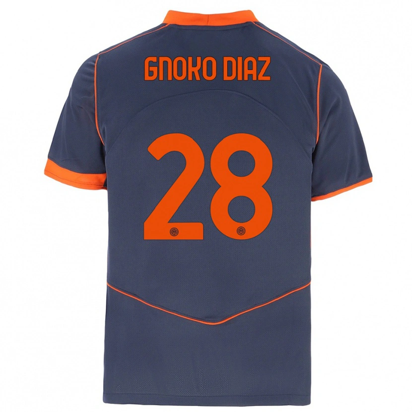 Danxen Heren Hillary Gnoko Diaz #28 Grijs Oranje Thuisshirt Derde Tenue 2025/26 T-Shirt België