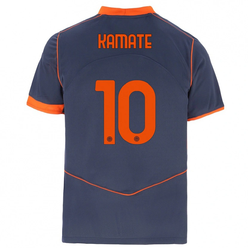 Danxen Heren Issiaka Kamate #10 Grijs Oranje Thuisshirt Derde Tenue 2025/26 T-Shirt België