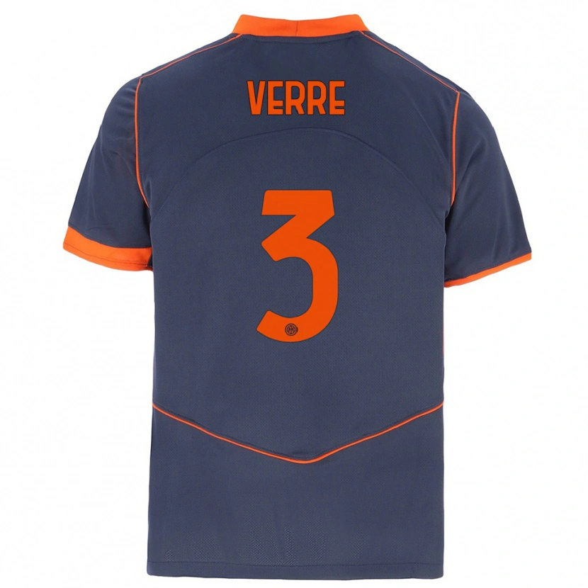Danxen Heren Manuel Verre #3 Grijs Oranje Thuisshirt Derde Tenue 2025/26 T-Shirt België