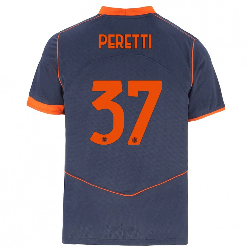 Danxen Heren Lorenzo Peretti #37 Grijs Oranje Thuisshirt Derde Tenue 2025/26 T-Shirt België