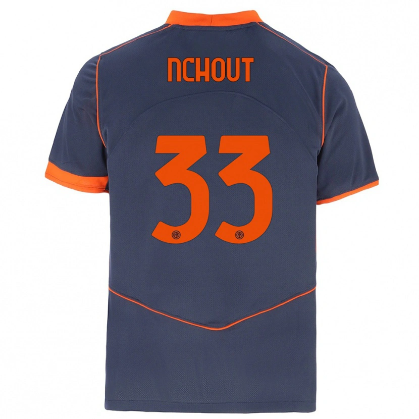 Danxen Heren Ajara Nchout #33 Grijs Oranje Thuisshirt Derde Tenue 2025/26 T-Shirt België