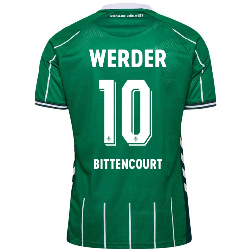 Danxen Dames Leonardo Bittencourt #10 Groen Wit Thuisshirt Thuistenue 2025/26 T-Shirt België