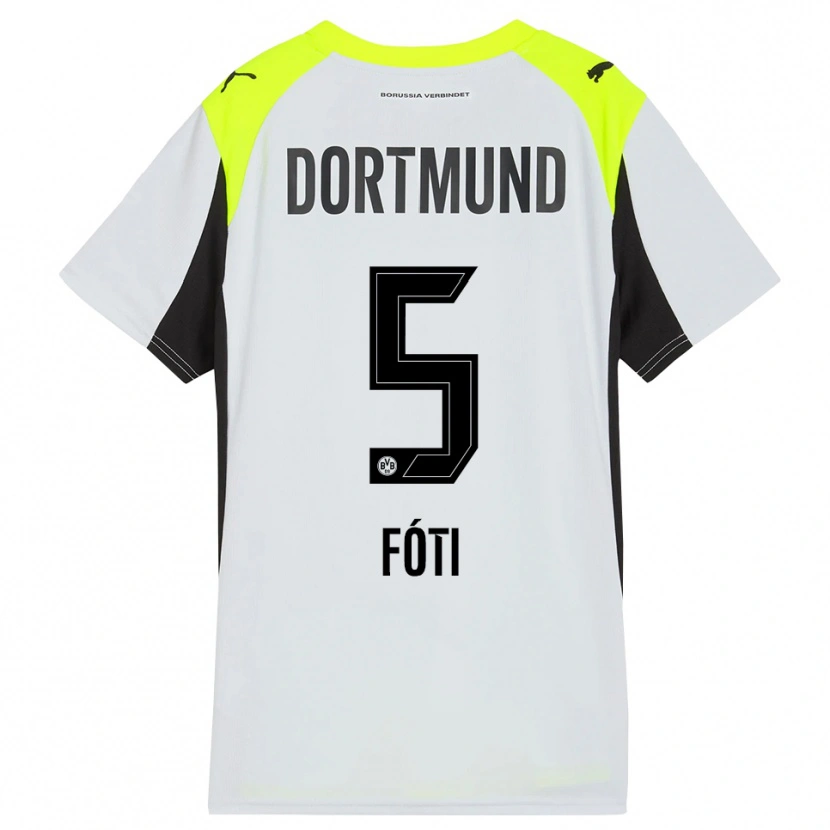 Danxen Dames Antonio Foti #5 Fluorescerend Geel Uitshirt Uittenue 2025/26 T-Shirt België