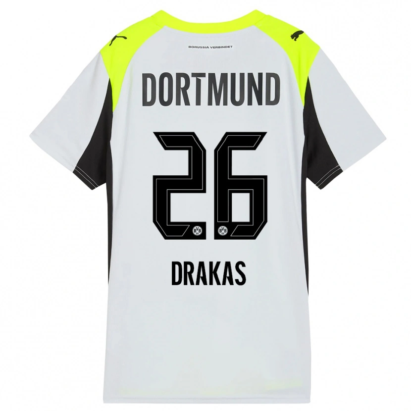 Danxen Dames Babis Drakas #26 Fluorescerend Geel Uitshirt Uittenue 2025/26 T-Shirt België