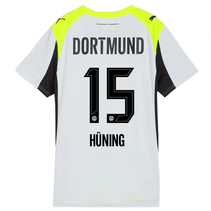 Danxen Dames Ben Hüning #15 Fluorescerend Geel Uitshirt Uittenue 2025/26 T-Shirt België
