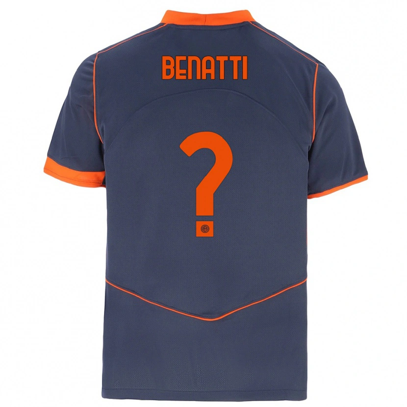 Danxen Dames Tommaso Benatti #0 Grijs Oranje Thuisshirt Derde Tenue 2025/26 T-Shirt België