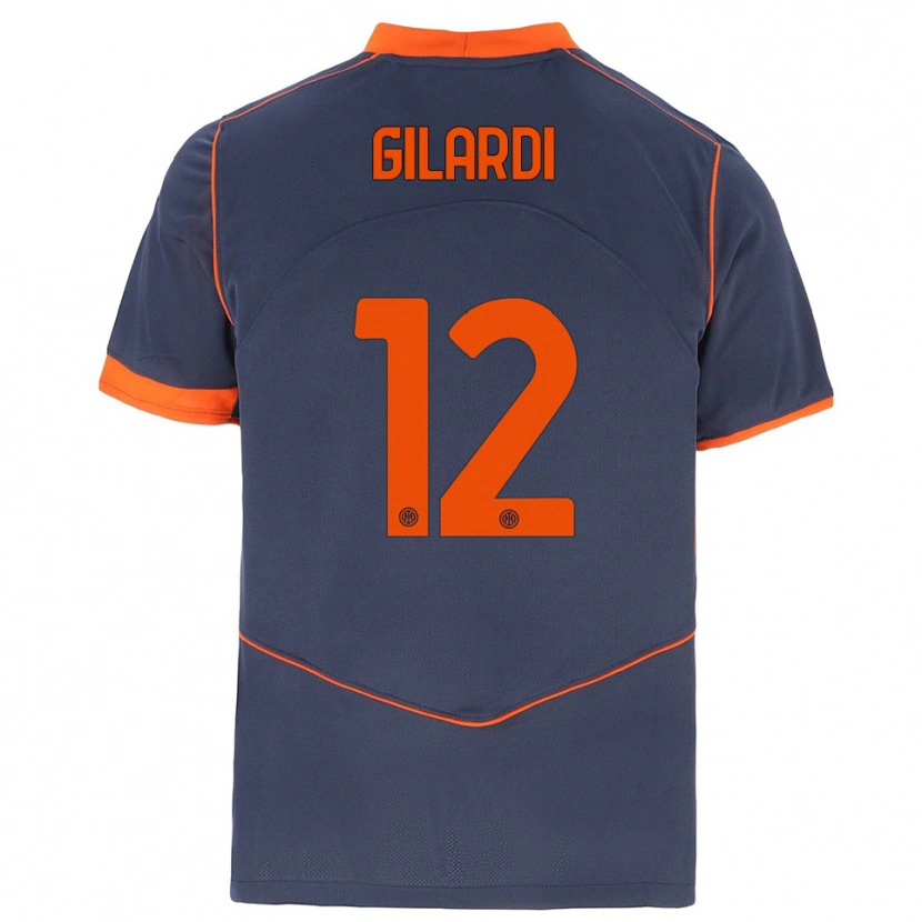 Danxen Dames Astrid Gilardi #12 Grijs Oranje Thuisshirt Derde Tenue 2025/26 T-Shirt België
