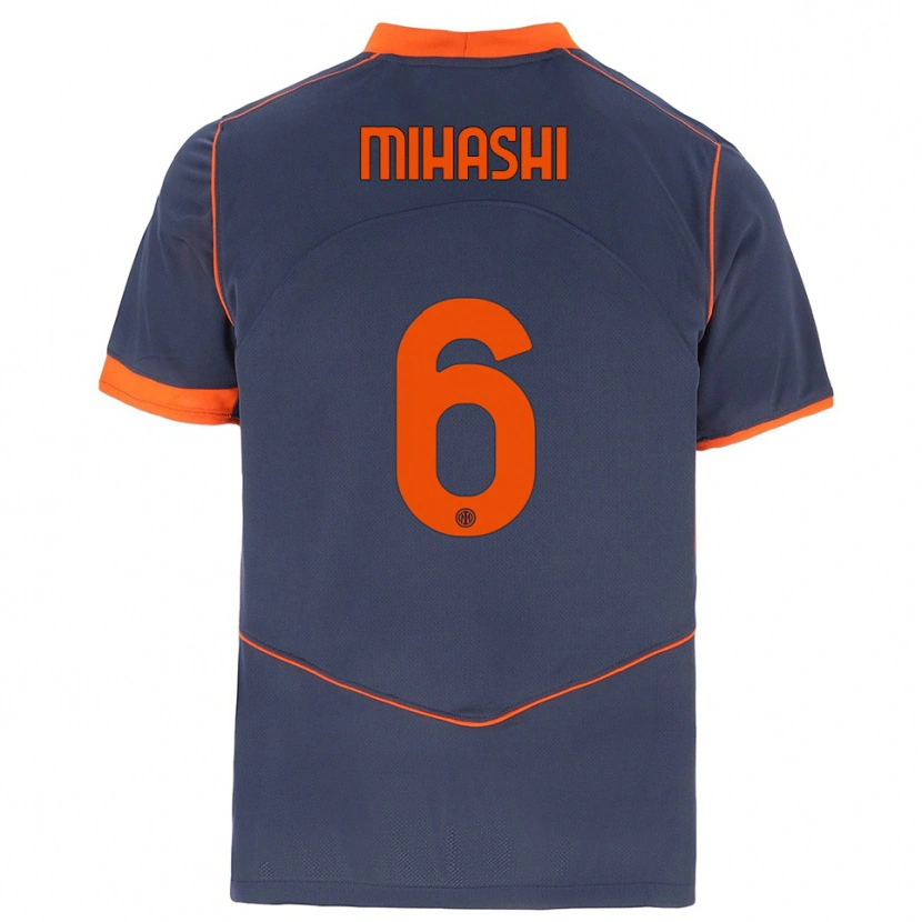 Danxen Dames Mana Mihashi #6 Grijs Oranje Thuisshirt Derde Tenue 2025/26 T-Shirt België