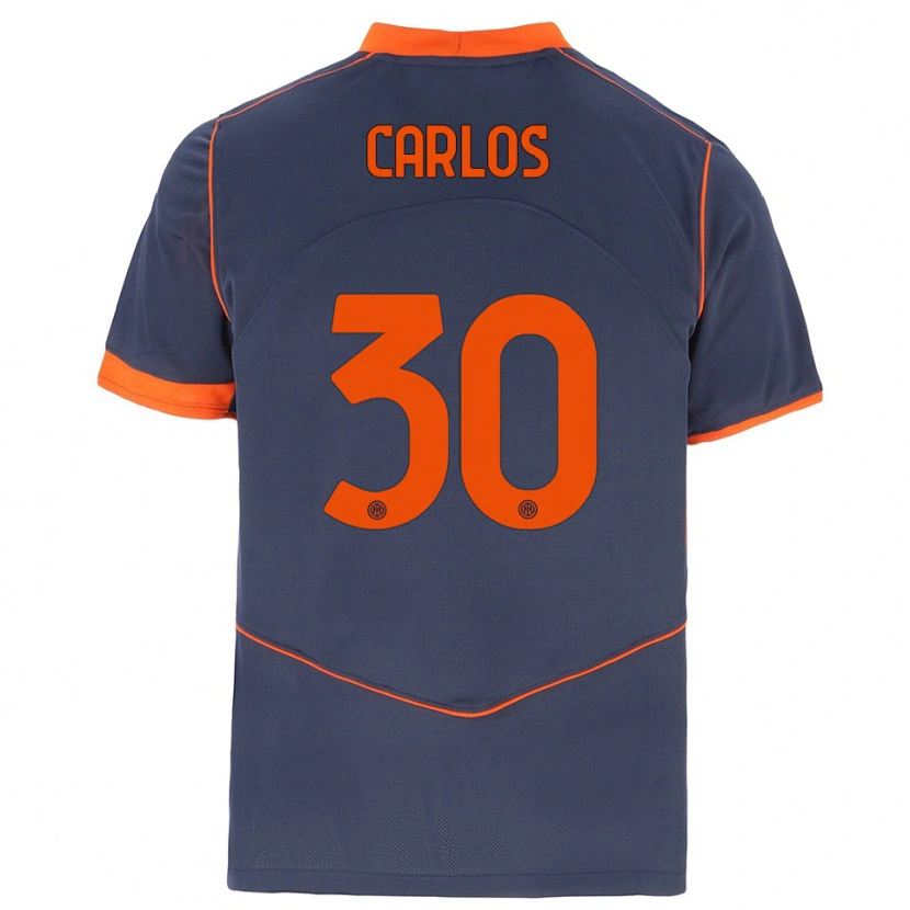 Danxen Dames Carlos Augusto #30 Grijs Oranje Thuisshirt Derde Tenue 2025/26 T-Shirt België
