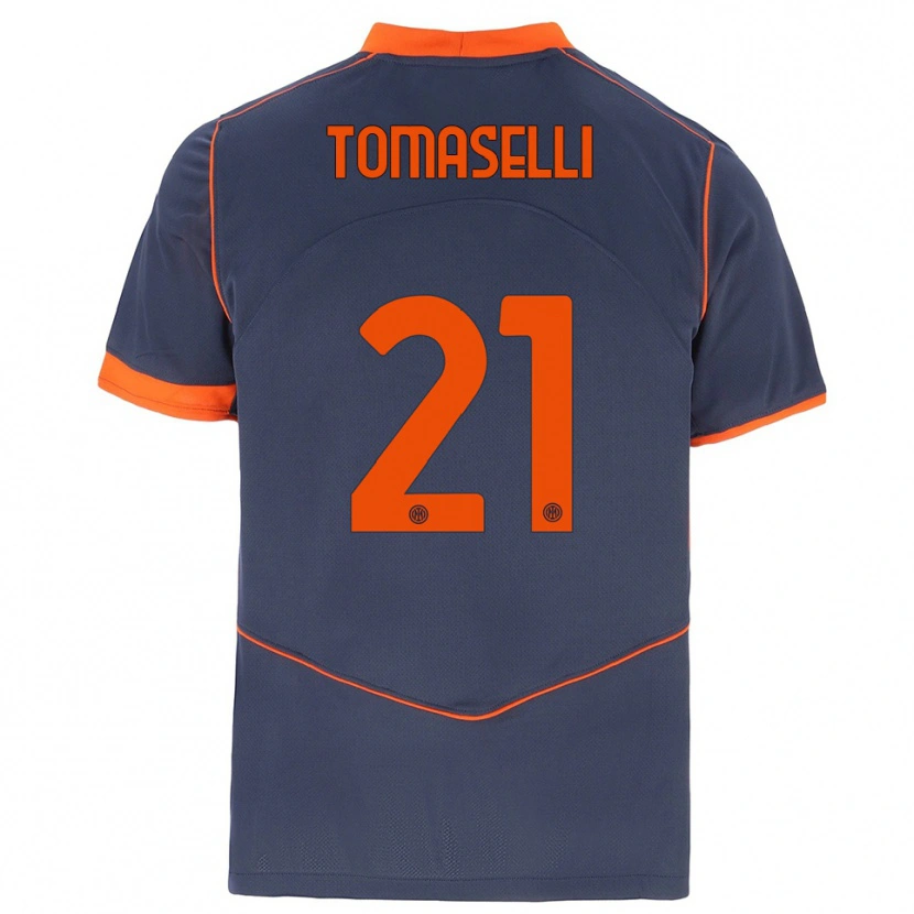 Danxen Dames Martina Tomaselli #21 Grijs Oranje Thuisshirt Derde Tenue 2025/26 T-Shirt België