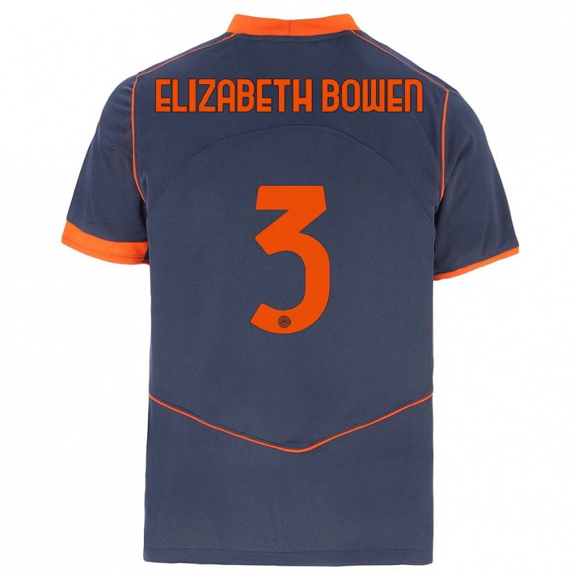 Danxen Dames Kate Elizabeth Bowen #3 Grijs Oranje Thuisshirt Derde Tenue 2025/26 T-Shirt België