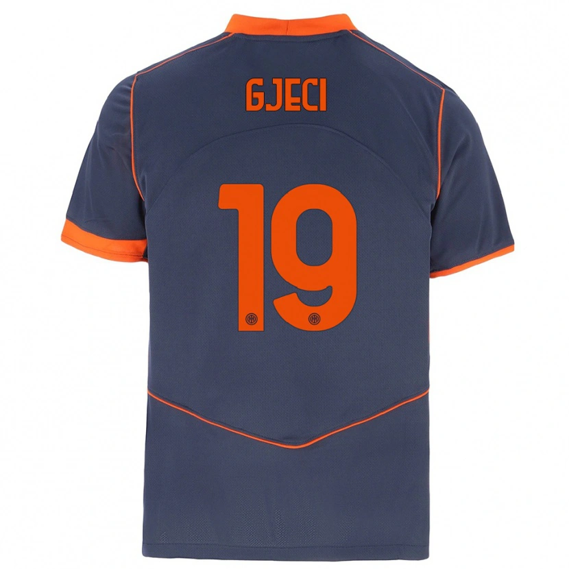 Danxen Dames Delis Gjeci #19 Grijs Oranje Thuisshirt Derde Tenue 2025/26 T-Shirt België