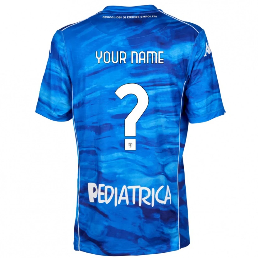 Danxen Kinderen Uw Naam #0 Blauw Wit Thuisshirt Thuistenue 2025/26 T-Shirt België