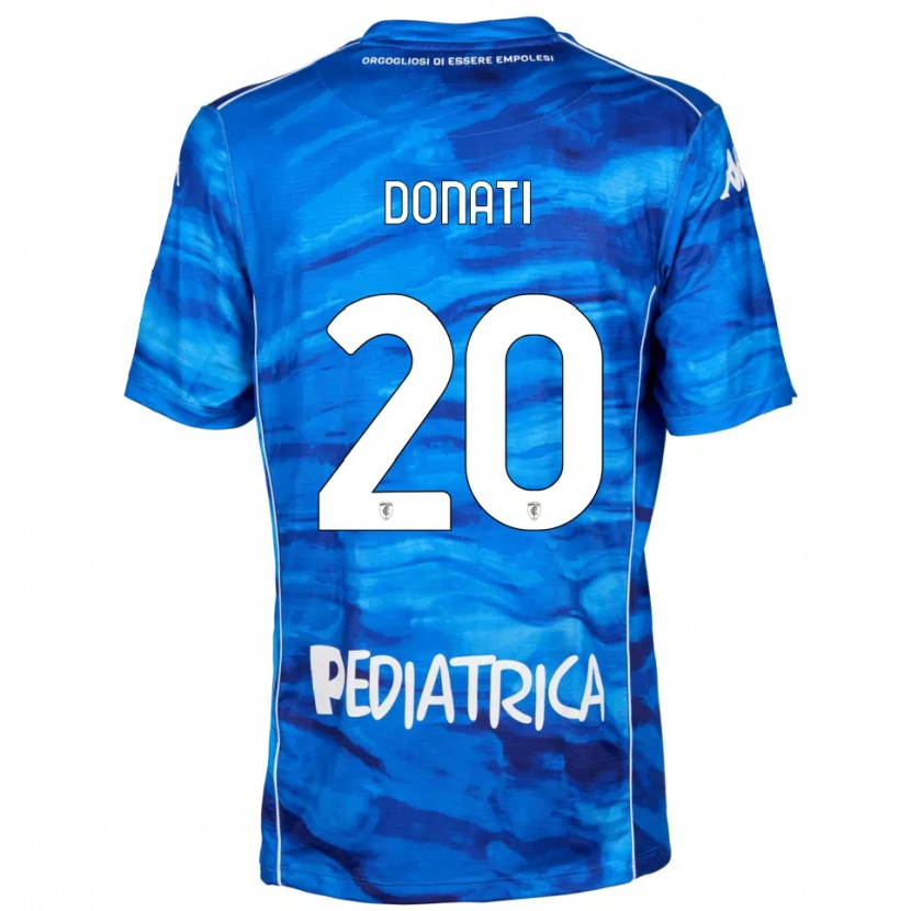 Danxen Kinderen Francesco Donati #20 Blauw Wit Thuisshirt Thuistenue 2025/26 T-Shirt België
