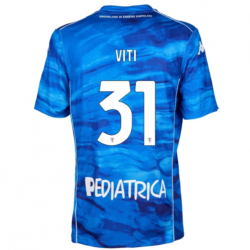 Danxen Kinderen Vittorio Viti #31 Blauw Wit Thuisshirt Thuistenue 2025/26 T-Shirt België