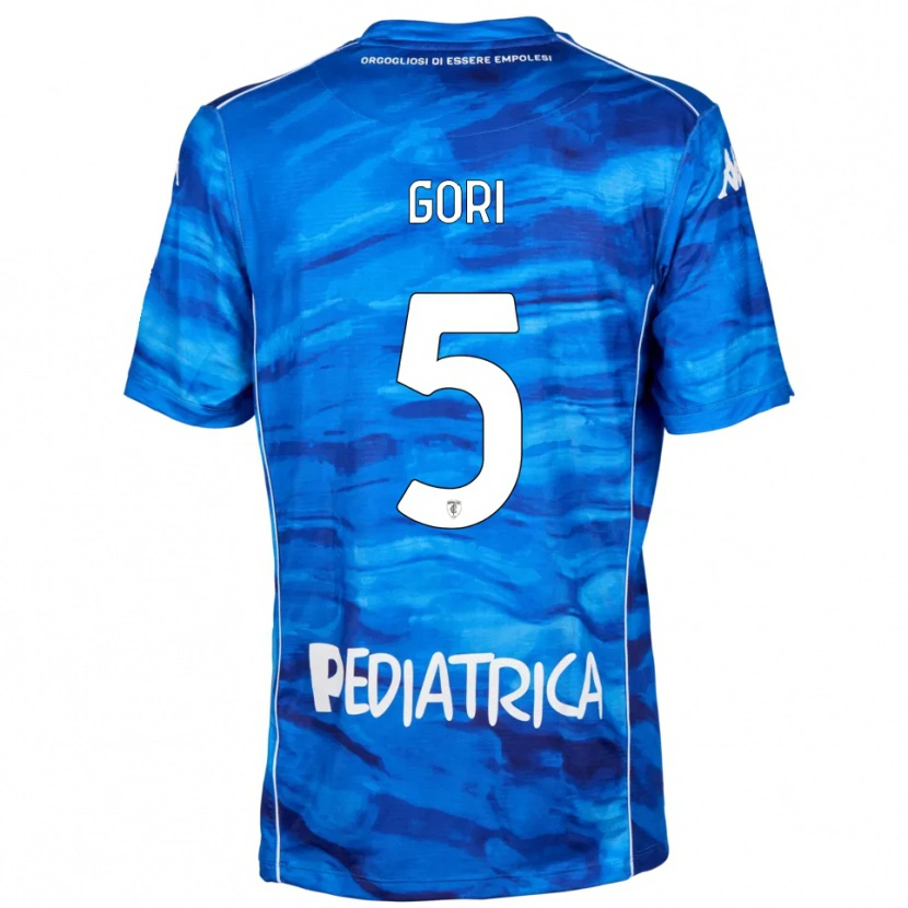Danxen Kinderen Alessandro Gori #5 Blauw Wit Thuisshirt Thuistenue 2025/26 T-Shirt België