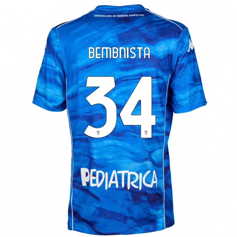 Danxen Kinderen Dawid Bembnista #34 Blauw Wit Thuisshirt Thuistenue 2025/26 T-Shirt België