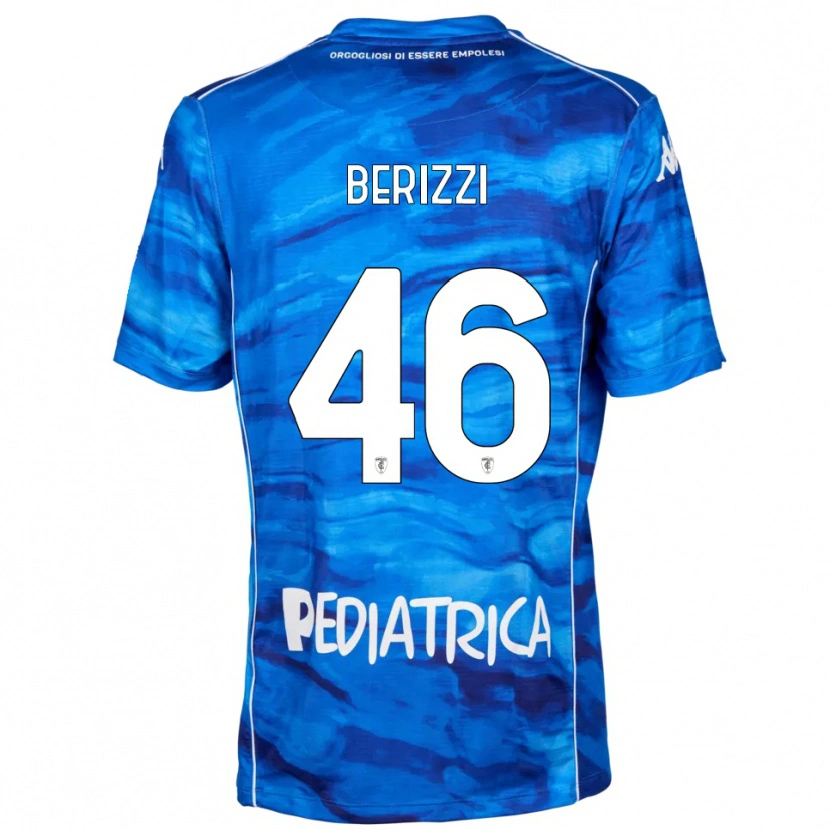 Danxen Kinderen Roberto Berizzi #46 Blauw Wit Thuisshirt Thuistenue 2025/26 T-Shirt België