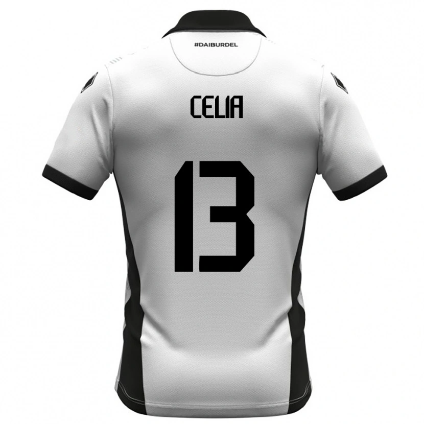 Danxen Kinderen Raffaele Celia #13 Wit Zwart Oranje Thuisshirt Thuistenue 2025/26 T-Shirt België