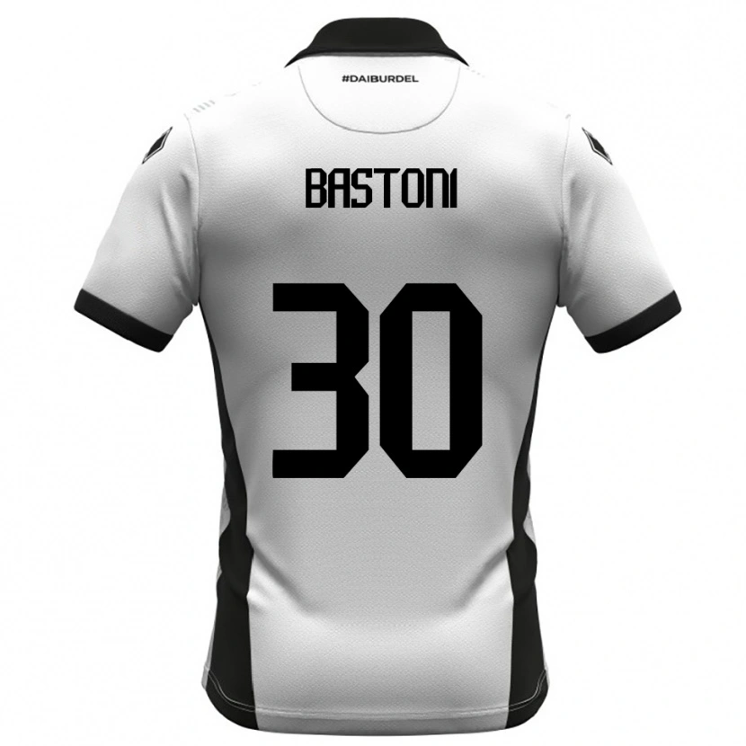 Danxen Kinderen Simone Bastoni #30 Wit Zwart Oranje Thuisshirt Thuistenue 2025/26 T-Shirt België
