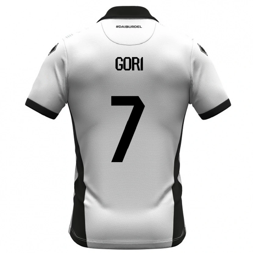 Danxen Kinderen Samuele Gori #7 Wit Zwart Oranje Thuisshirt Thuistenue 2025/26 T-Shirt België