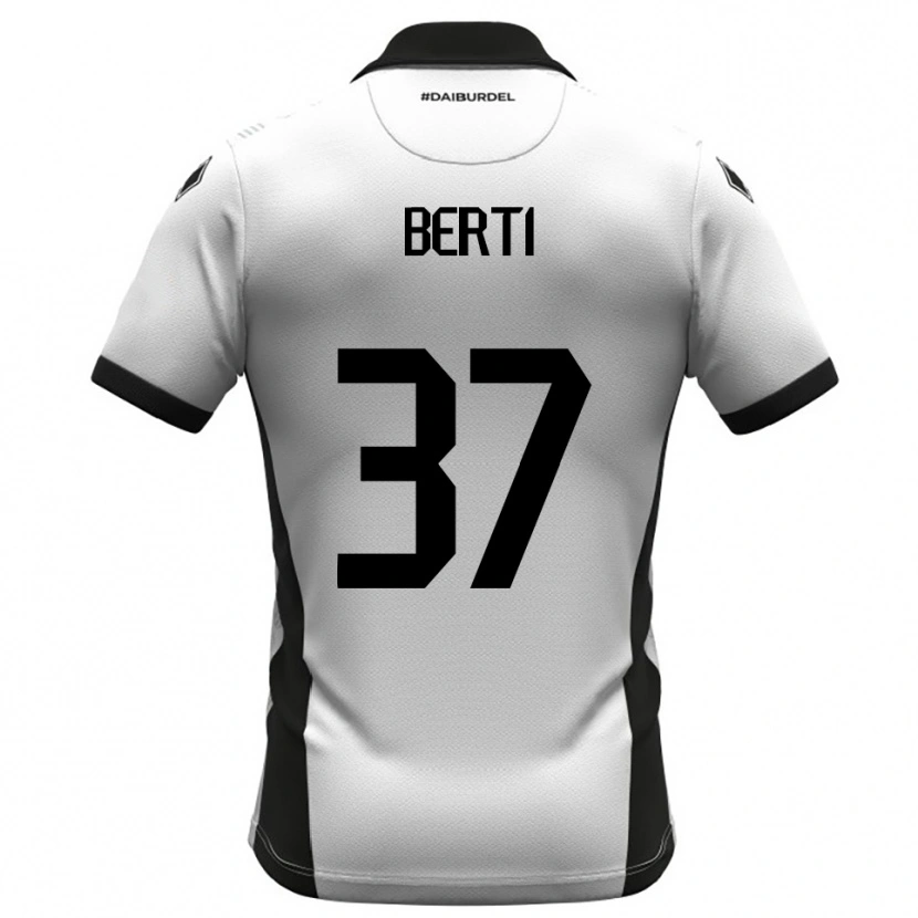Danxen Kinderen Filippo Berti #37 Wit Zwart Oranje Thuisshirt Thuistenue 2025/26 T-Shirt België