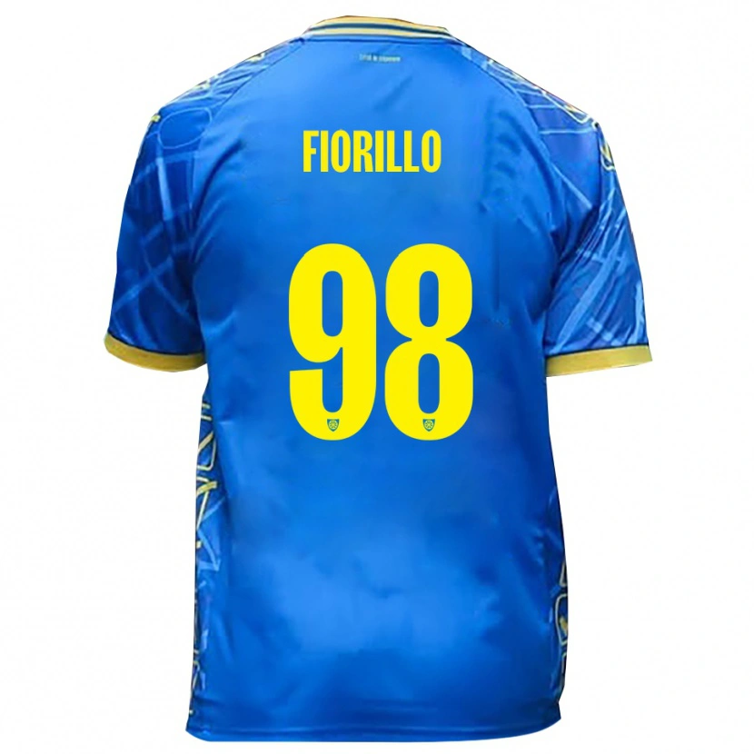 Danxen Kinderen Vincenzo Fiorillo #98 Hemelsblauw Geel Thuisshirt Thuistenue 2025/26 T-Shirt België