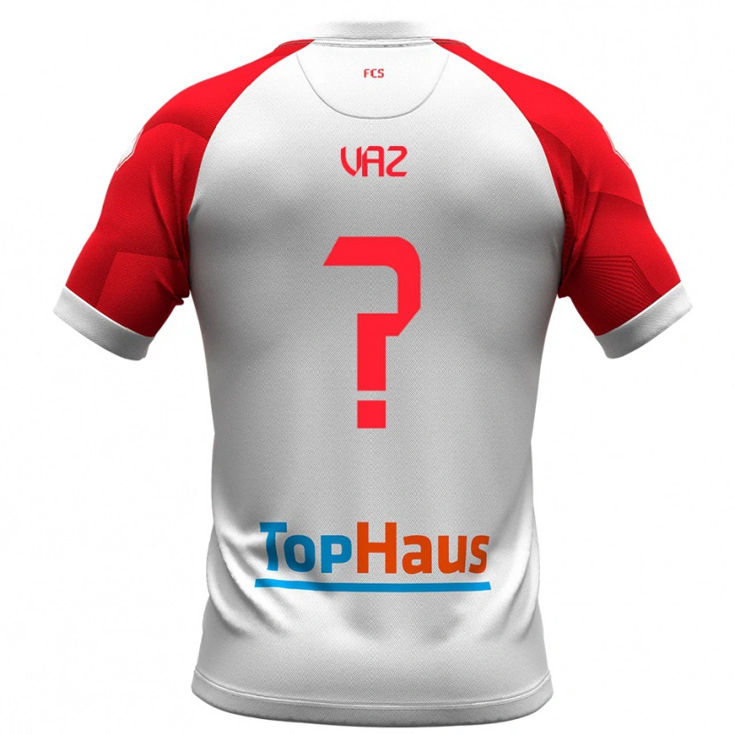 Danxen Kinderen Pedro Vaz #0 Wit Rood Thuisshirt Thuistenue 2025/26 T-Shirt België