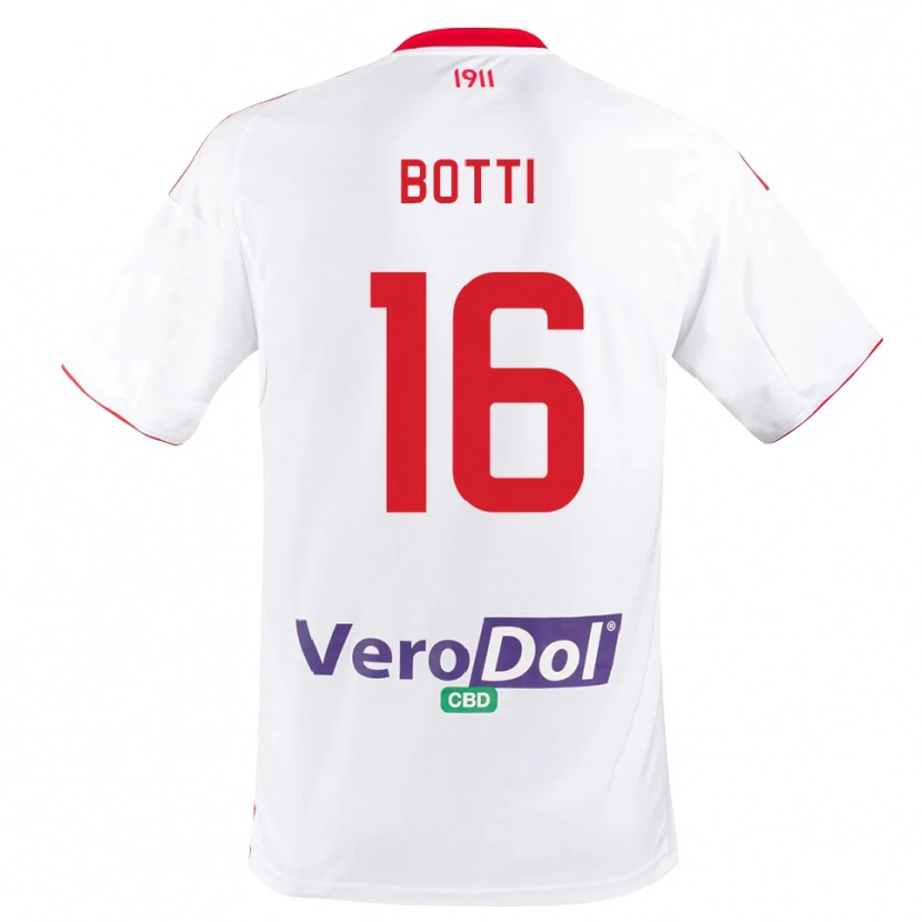 Danxen Kinderen Federico Botti #16 Wit Rood Thuisshirt Thuistenue 2025/26 T-Shirt België