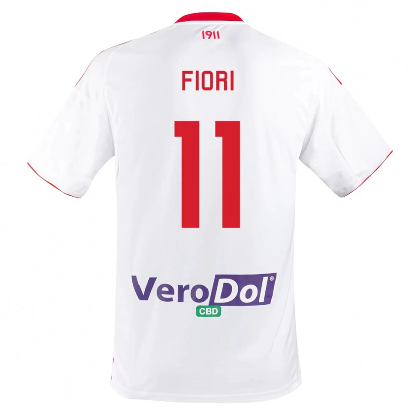Danxen Kinderen Antonio Fiori #11 Wit Rood Thuisshirt Thuistenue 2025/26 T-Shirt België