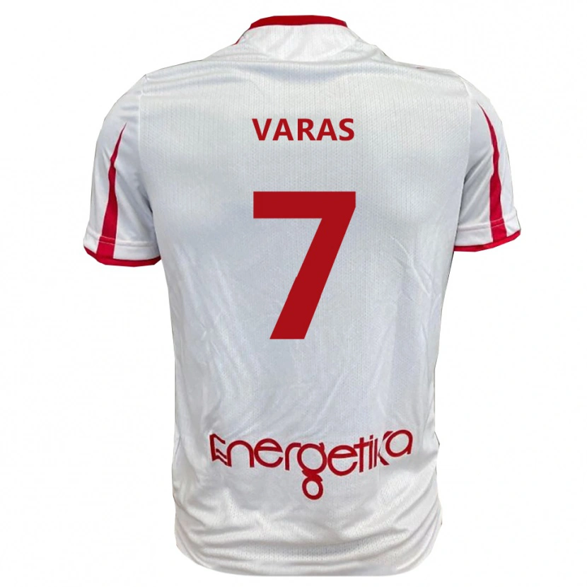 Danxen Kinderen Kevin Varas #7 Wit Rood Thuisshirt Thuistenue 2025/26 T-Shirt België