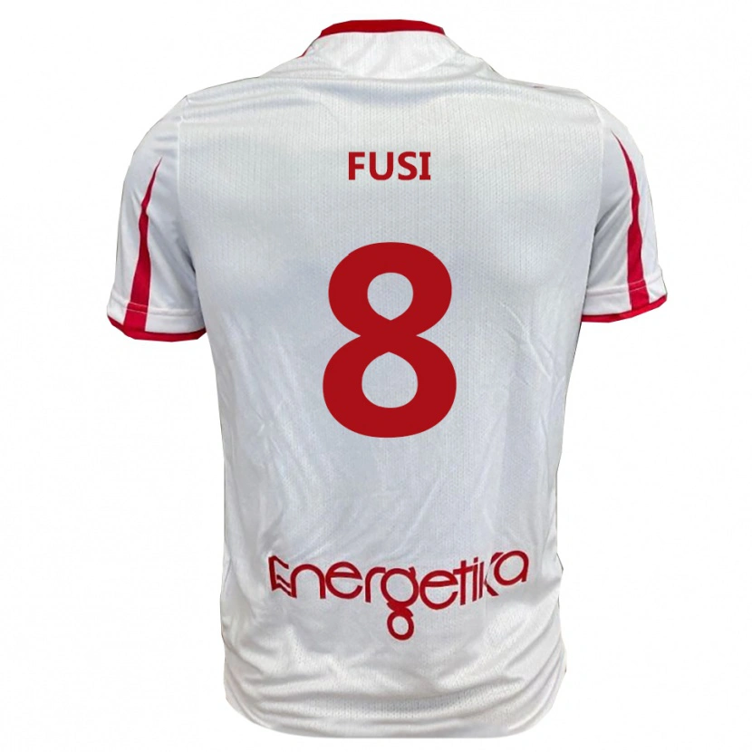 Danxen Kinderen Pietro Fusi #8 Wit Rood Thuisshirt Thuistenue 2025/26 T-Shirt België