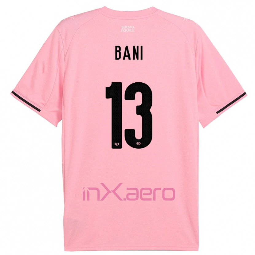 Danxen Kinderen Mattia Bani #13 Roze Zwart Thuisshirt Thuistenue 2025/26 T-Shirt België
