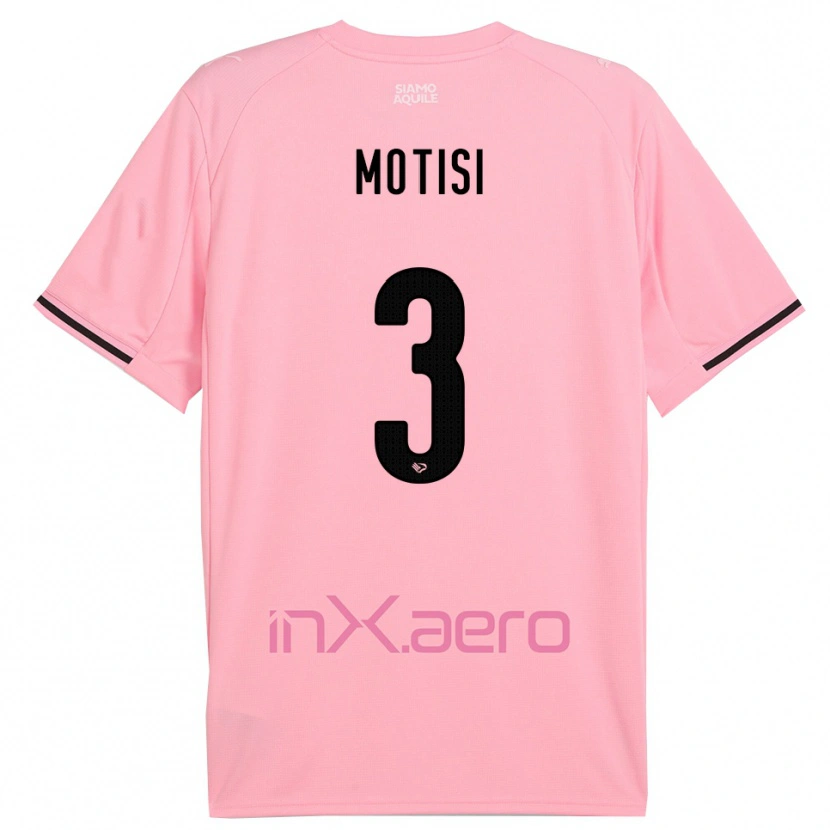 Danxen Kinderen Giuseppe Motisi #3 Roze Zwart Thuisshirt Thuistenue 2025/26 T-Shirt België