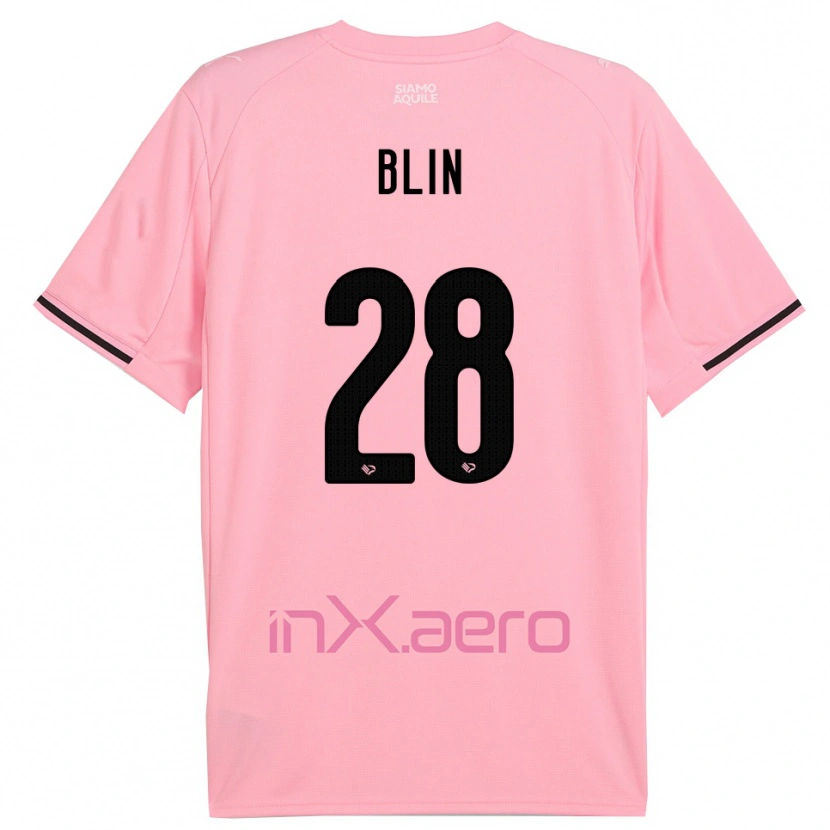 Danxen Kinderen Alexis Blin #28 Roze Zwart Thuisshirt Thuistenue 2025/26 T-Shirt België