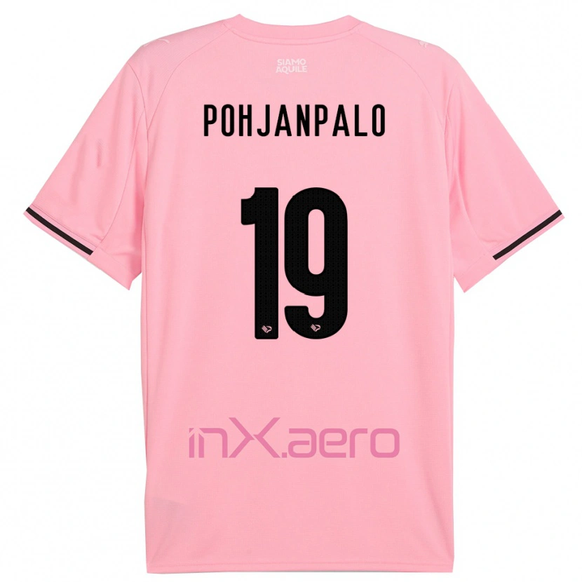 Danxen Kinderen Joel Pohjanpalo #19 Roze Zwart Thuisshirt Thuistenue 2025/26 T-Shirt België