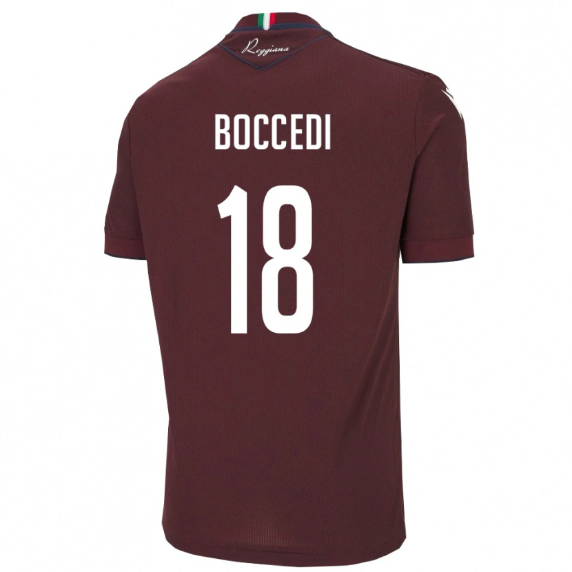 Danxen Kinderen Alessandro Boccedi #18 Bourgondië Wit Thuisshirt Thuistenue 2025/26 T-Shirt België