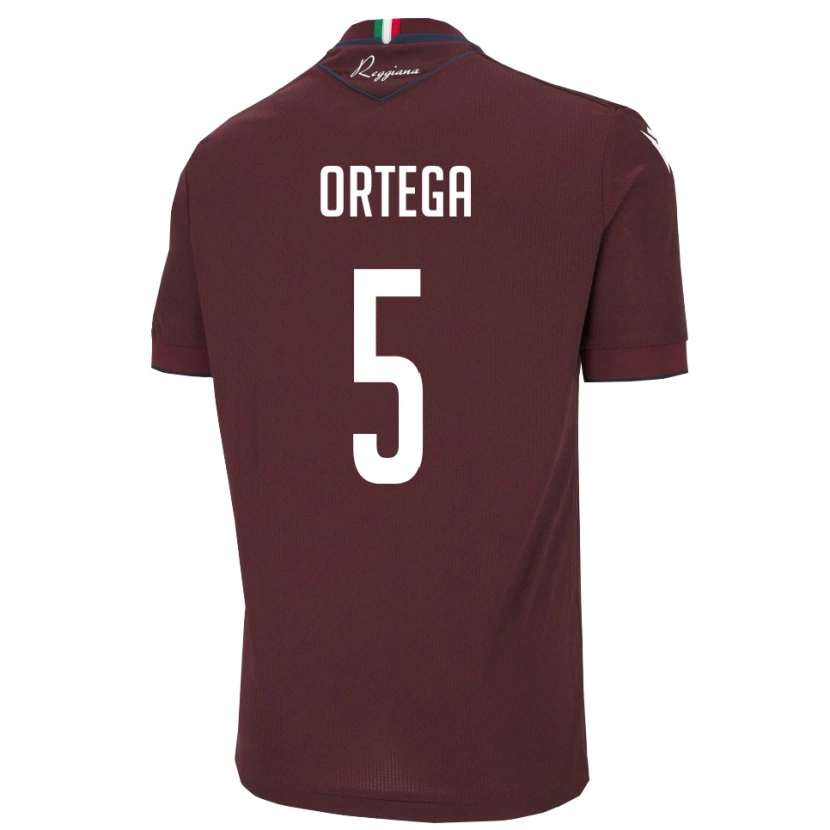 Danxen Kinderen Jean Paulo Cardona Ortega #5 Bourgondië Wit Thuisshirt Thuistenue 2025/26 T-Shirt België