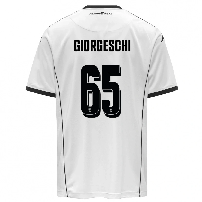 Danxen Kinderen Simone Giorgeschi #65 Wit Zwart Thuisshirt Thuistenue 2025/26 T-Shirt België