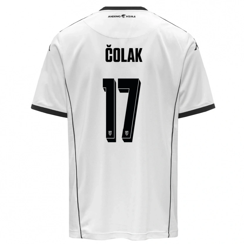 Danxen Kinderen Antonio Colak #17 Wit Zwart Thuisshirt Thuistenue 2025/26 T-Shirt België