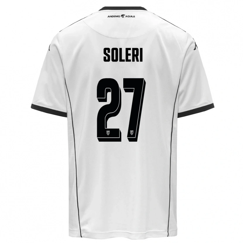 Danxen Kinderen Edoardo Soleri #27 Wit Zwart Thuisshirt Thuistenue 2025/26 T-Shirt België