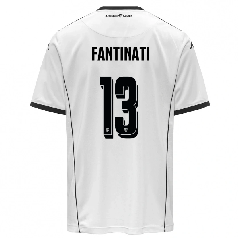 Danxen Kinderen Christian Fantinati #13 Wit Zwart Thuisshirt Thuistenue 2025/26 T-Shirt België