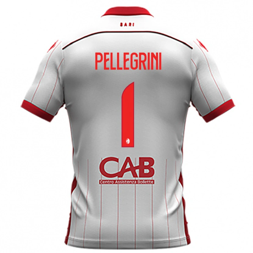 Danxen Kinderen Luigi Pellegrini #1 Wit Rood Thuisshirt Thuistenue 2025/26 T-Shirt België