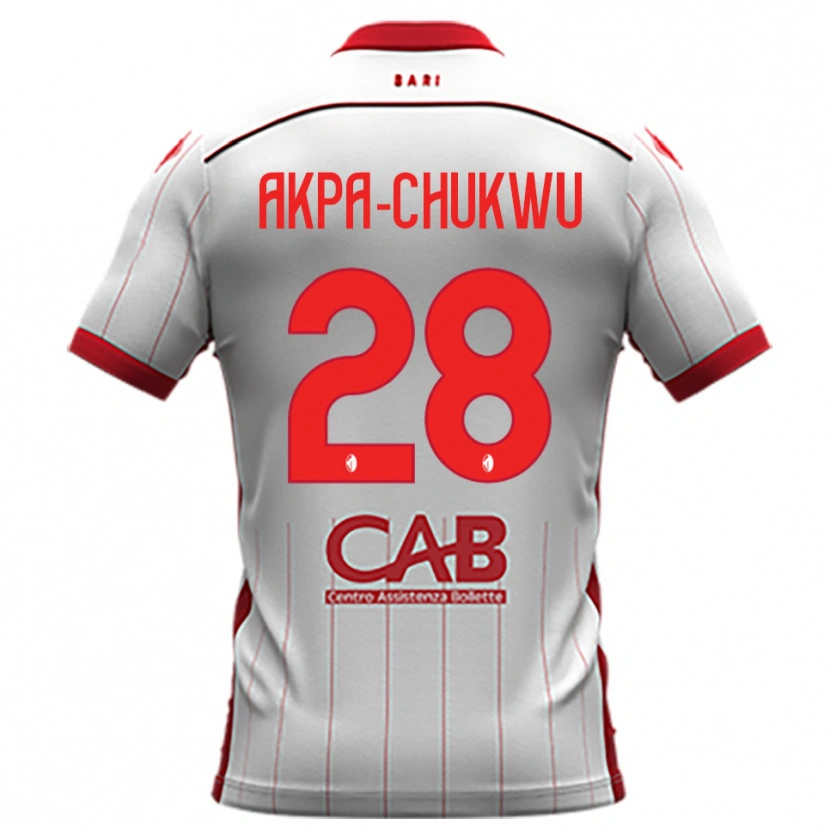 Danxen Kinderen Hemsley Akpa-Chukwu #28 Wit Rood Thuisshirt Thuistenue 2025/26 T-Shirt België