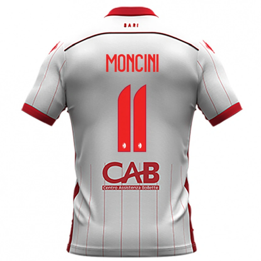 Danxen Kinderen Gabriele Moncini #11 Wit Rood Thuisshirt Thuistenue 2025/26 T-Shirt België